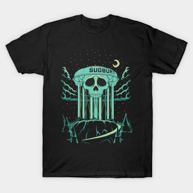 Sudbury Water Tower T-Shirt by JCoulterArtist